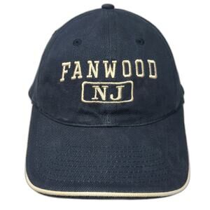KP Fanwood NJ New Jersey Blue Baseball Cap Hat One Size Strapback Sandwich Brim